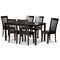 Baxton Studio Erion Modern and Contemporary Dark Brown Finished Wood 7-Piece Dining Set 184-11426-10519-Zoro - alternate 1